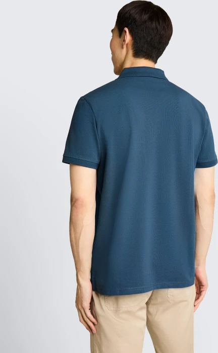 Tom Tailor Piqué Poloshirt kurzarm blau (Herren)