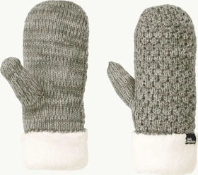 Jack Wolfskin Highloft Knit Mitten Skihandschuhe dusty olive (Damen)