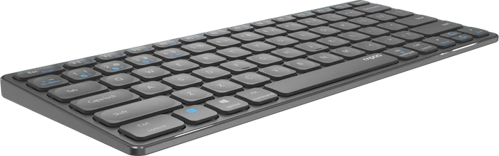 Rapoo E9600M Multi-mode Wireless Ultra-slim Keyboard dunkelgrau, USB/Bluetooth, DE