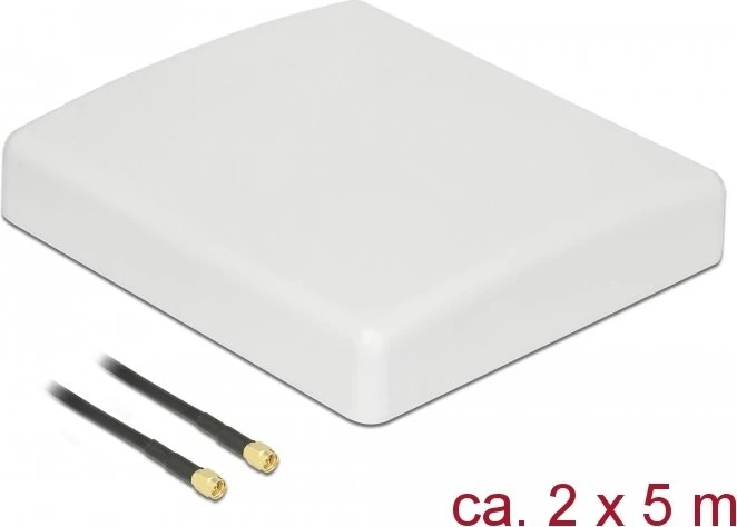 DeLOCK Multi Band, LTE, WLAN Outdoor-Antenne, 2.1GHz/900MHz, 8dBi, SMA, direktional, grau