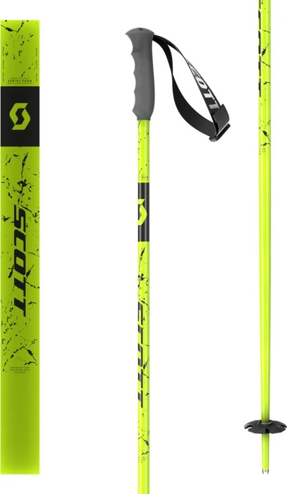 Scott Team Issue Alpin Skistock schwarz (Junior) (Modell 2022/2023)