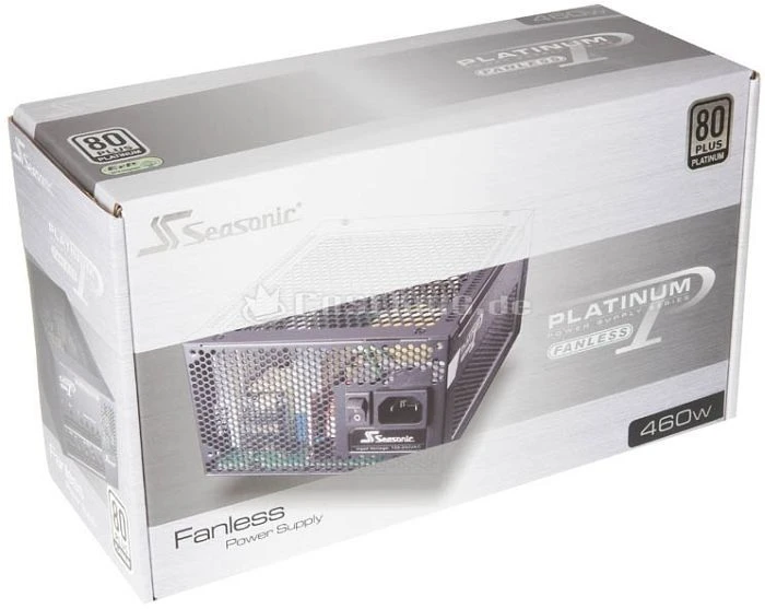 Seasonic Platinum Series Fanless 460W, ATX 2.3