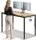 Desktronic HomeMax Sitz-Steh-Schreibtisch 160x80cm Eiche/schwarz