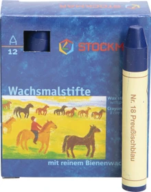 Stockmar Wachsstifte, preußischblau, 12er-Pack