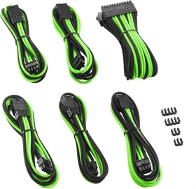 CableMod PRO ModMesh Cable Extension Kit, schwarz/hellgrün (CM-PCAB-BKIT-NKKLG-3PK-R)