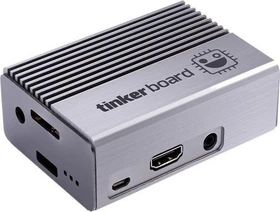 ASUS Aluminium Fanless Case für Raspberry Pi, Asus Tinker Board/Board S, metallisch-grau