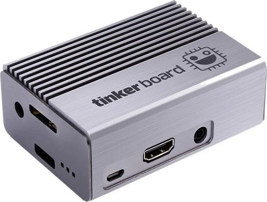 ASUS Aluminium Fanless Case für Raspberry Pi, Asus Tinker Board/Board S, metallisch-grau