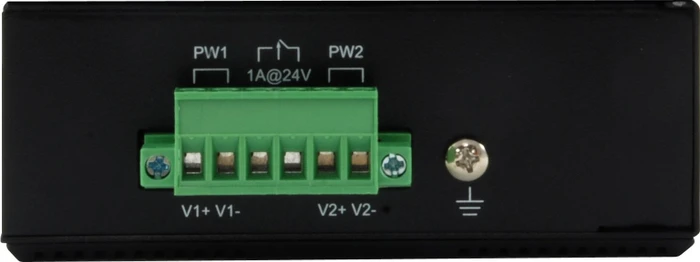 LevelOne IGP-08 Industrial Railmount Gigabit Switch, 8x RJ-45, 200W PoE+