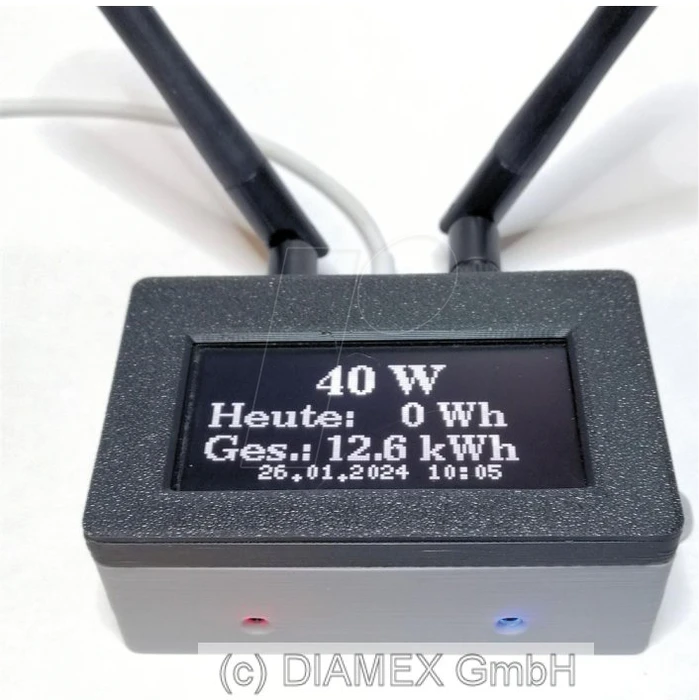 Diamex OpenDTU mit großem Display für Hoymiles HMS-Serie Wechelrichter