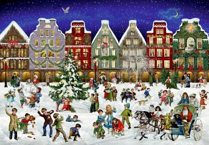 Coppenrath Puzzle-Adventskalender - Winterabend in der Stadt 2025