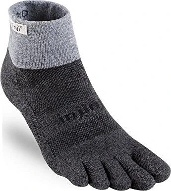 Injinji Trail Midweight Mini-Crew Laufsocken granite