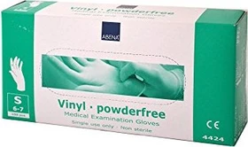 Abena Vinyl Einweghandschuhe S transparent, 100 Stück
