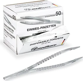 Servoprax Mediware sterile Einweg-Pinzetten, 50 Stück