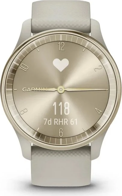 Garmin vivomove Trend Aktivitäts-Tracker french grey/cream gold