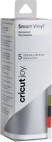 Cricut Joy Smart Vinylfolie permanent mehrfarbig, 13.9x30.4cm, 5 Stück