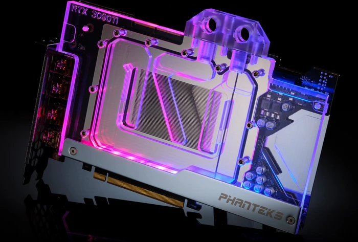 Phanteks Glacier G30 GIGABYTE 3090 Ti chrome, mit Backplate