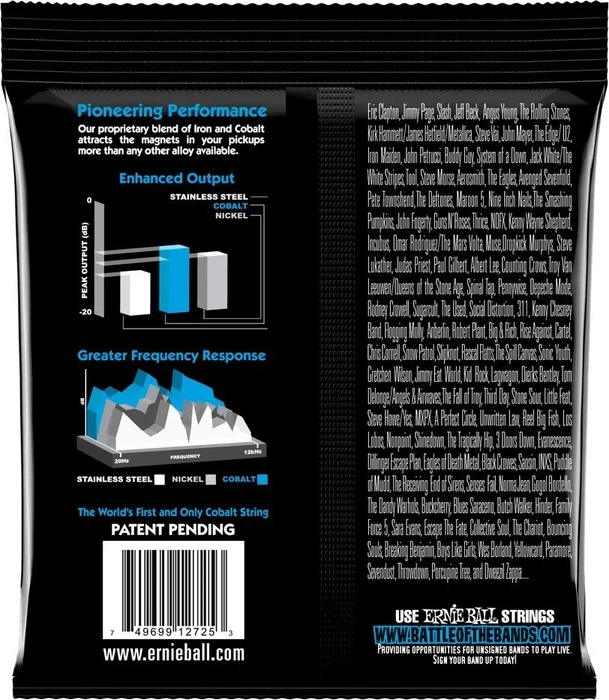 Ernie Ball Cobalt Extra Slinky