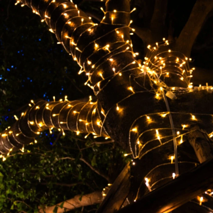 Globo Solar Lichterkette LED 120x warmweiß