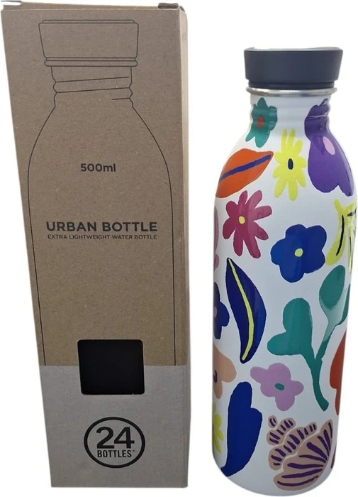 24Bottles Urban Color and Pattern Trinkflasche 500ml acqua fiorita