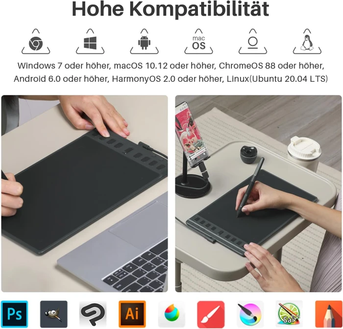 Huion Inspiroy 2 M H951P, Black