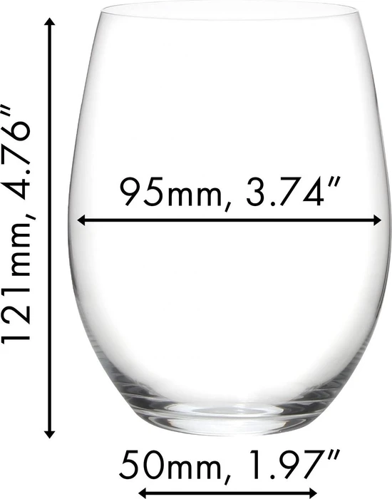 Riedel The O Wine Tumbler Cabernet/Merlotglas, 2 Stück