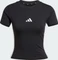 adidas Essentials 3-Streifen Slim Baby T-Shirt kurzarm schwarz/weiß (Damen) Vorschaubild