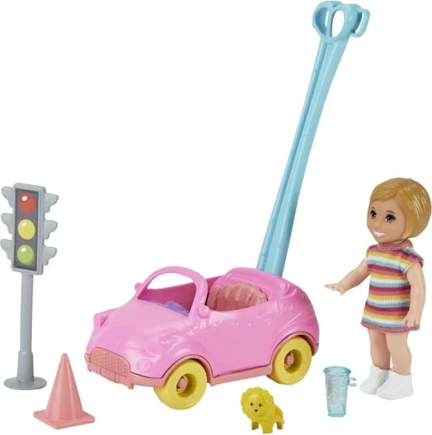 Mattel Barbie - Skipper Babysitter Puppe und Spielzeugauto Spielset