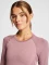 hummel CEA Seamless Tight Funktionsshirt langarm woodrose/rose taupe melange (Damen) Vorschaubild