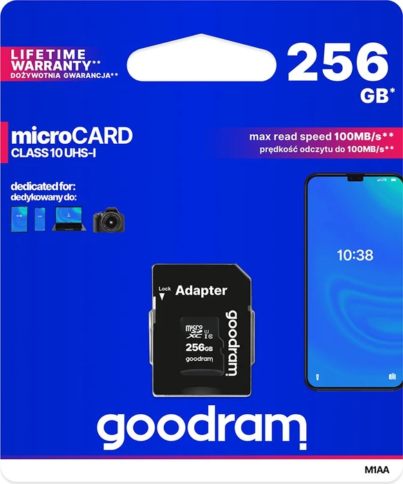goodram M1AA R100 256GB Kit, UHS-I U1, Class 10