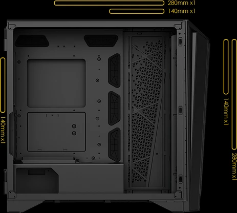 MSI MEG Prospect 700R, Glasfenster