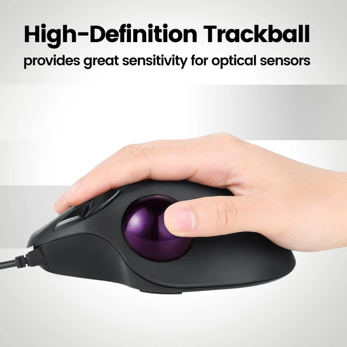 Perixx PERIPRO-303X2C 34mm für Perimice und Logitech M570, Ersatz-Trackball, 1x gelb, 1x violett, 2er-Set