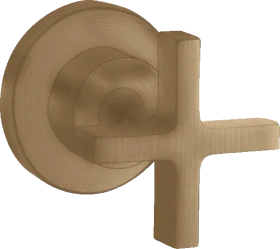 Hansgrohe AXOR Citterio Absperrventil Unterputz mit Kreuzgriff brushed bronze