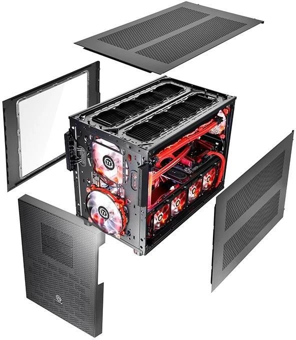 Thermaltake Core X9 schwarz, Acrylfenster