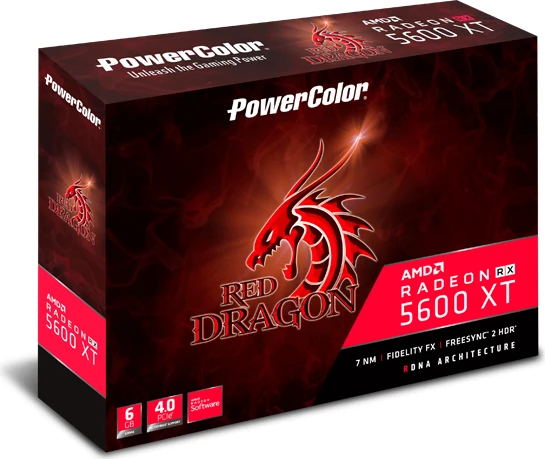 PowerColor Red Dragon Radeon RX 5600 XT, 6GB GDDR6, HDMI, 3x DP