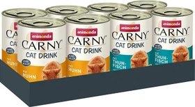 animonda Carny Adult Cat Drink, Mixpack, mit Huhn und Thunfisch, 8 Stück (140ml)
