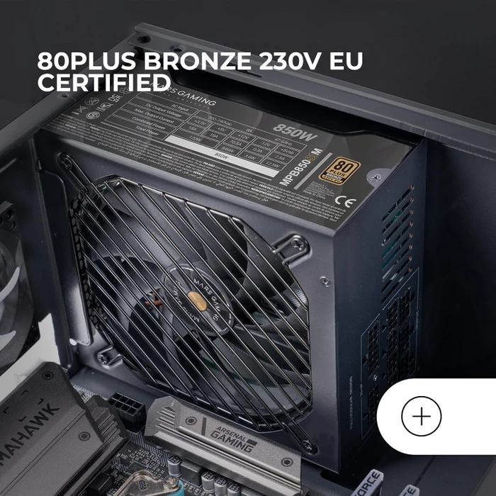 Mars Gaming MPB850SIM schwarz 850W, ATX