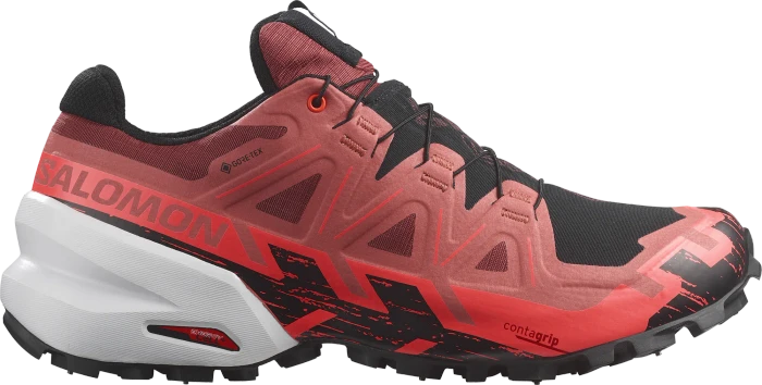 Salomon Spikecross 6 GTX cow hide/black/fiery coral