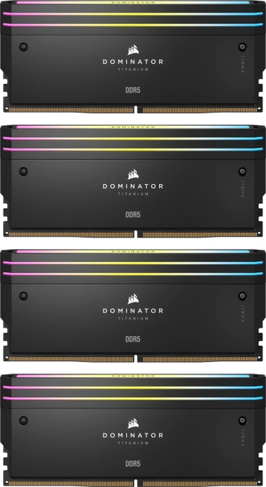 Corsair Dominator Titanium RGB schwarz UDIMM 64GB Kit, DDR5-6000, CL36-36-36-76