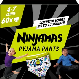 Pampers Ninjamas Pyjama Pants Boys Einwegwindel, 4-7J, 17-30kg, 60 Stück