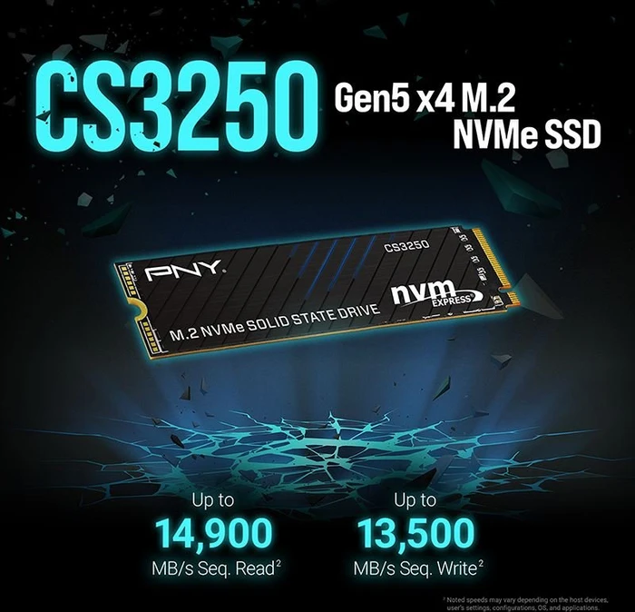 PNY CS3250 1TB, M.2 2280 / M-Key / PCIe 5.0 x4
