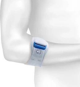 Bauerfeind EpiPoint Schmerzlindernde Ellenbogenspange titan, 1 Stück
