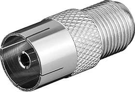Wentronic Goobay F-Kupplung auf Koaxial