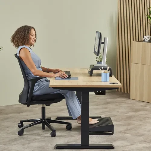 Fellowes Breyta XL Mausepad mit Handgelenkauflage, 280x210mm, blau
