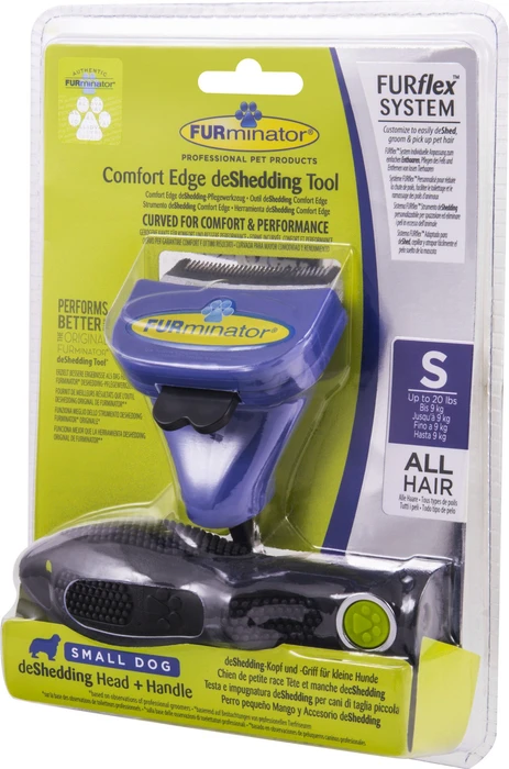 FURminator FURflex deShedding Aufsatz für kleine Hunde, inkl. Handgriff
