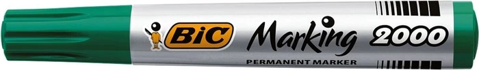 BIC Marking 2000 ECOlutions Permanentmarker Rundspitze 1.7mm grün, 12er-Pack, Box