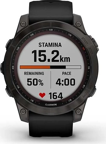 Garmin Fenix 7 Sapphire Solar silber/schwarz