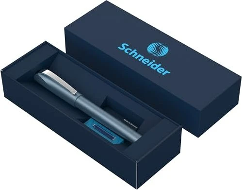 Schneider Ceod Shiny Tintenroller (Patrone) blau, Geschenkbox