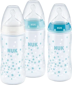 NUK First Choice Plus mit Temperature Control Trinkflaschen-Set, türkis, 3-tlg.