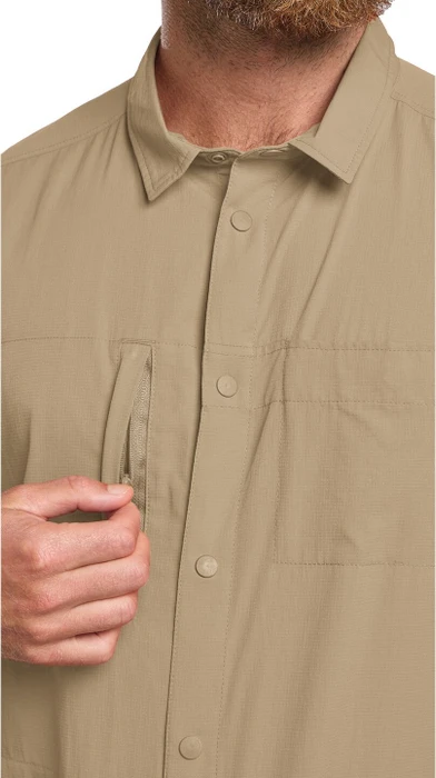 Jack Wolfskin Sierra Canyon Hemd kurzarm hazel wood (Herren)