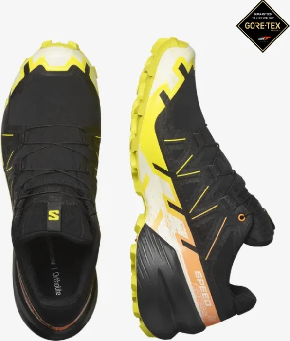 Salomon Speedcross 6 GTX black/sulphur spring/bird of paradise (Herren)